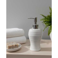 Özbience Şık Porselen Sıvı Sabunluk, Zarif Banyo Aksesuarı