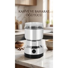 Alvo Store Buğz Çelik Kahve ve Baharat Öğütücü Makine, Ayarlanabilir Öğütme