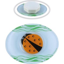 Özbience Uğur Böceği Desenli Cam Sabunluk, Şık ve Kullanışlı Banyo Aksesuarı