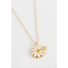 Zero Land Nrzsnt Papatya Uçlu Kolye - Sarı