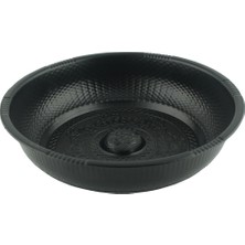 Özbience Şık Siyah Hamam Tası, Zarif ve Dayanıklı Tasarım, Rahat Kullanım