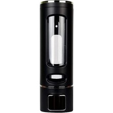 Özbience Siyah 400 ml Duvara Monte Manuel Sabunluk, Lavabo ve El Sabunu Için Ideal