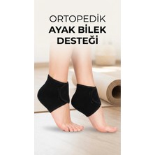 Alvo Store Buğz Silikon Tabanlı Ortopedik Topuk Destek Çorap Seti 2'li Ayak Rahatlatıcı
