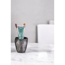 Özbience Gümüş Eskitme Renkli Tezgah Üstü Diş Fırçası Standı Model 2