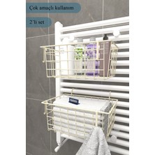 Özbience Iki Parça Asılabilir Banyo Havluluk Düzenleyici ve Kurutucu Seti