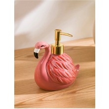 Özbience Flamingo Figürlü Sıvı Sabunluk, Şık ve Renkli Banyo Aksesuarı