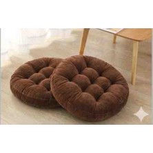 Ayzen Home 2li Pofidik Kare Meditasyon Minderi Oturma Yastığı Oyun Minderi 50CM x 50CM X7CM