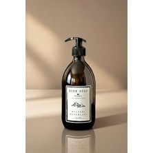 Özbience 500ML Amber Cam Bulaşık Deterjanı Şişesi ve Sabunluk Seti