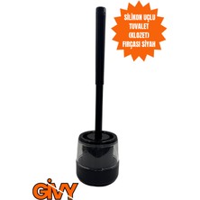 Özbience Pratik Silikonlu Tuvalet Fırçası Izmir Siyah, Temizlik Kolaylığı Sunar