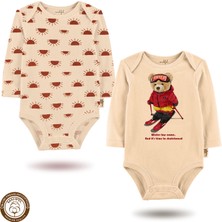 Mahfel %100 Pamuklu Premium Çıtçıtlı Bebek Body Zıbın 846