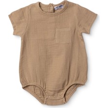 Hellobaby Erkek Bebek Body Çıtçıtlı Bisiklet Yaka Kısa Kol