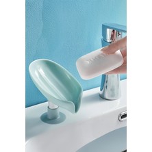 Özbience Şık Tasarımlı Banyo Sabunluk, Vantuzlu ve Su Kanallı Elegan Tasarım