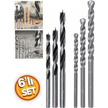 Depolife 6'lı Beton Ahşap Delme Elmaslı Matkap Ucu Seti 3-4-5-7-8-10mm Delme uç seti