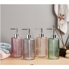 Özbience Pratik ve Şık Cam Sıvı Sabunluk, Banyo ve Mutfak Dekorunu Tamamlar