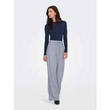 Only Onlludo Lınen Blend Strıpe Pants cc Otw