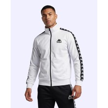 Kappa 222 Banda Andry Full Zip Erkek Beyaz Regular Fermuarlı Eşofman Üstü