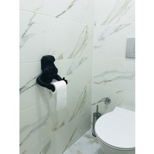 Özbience Modern 3D Moai Tuvalet Kağıdı Tutucu, Şık ve Pratik Tasarım
