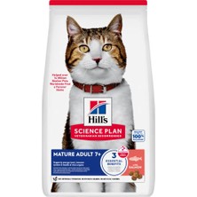 Hill's Hills Mature Adult 7+ Somonlu 1,5kg Ileri Yaş Yaşlı Kedi Maması 7 Yaşından Büyük