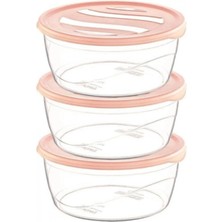 Marsilyan Çankaya 3'lü Karizma Yuvarlak Saklama Kabı ÇNK-2149 (72)