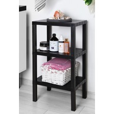 Özbience 3 Katlı Çok Amaçlı Plastik Raf, Pratik ve Şık Depolama Ünitesi