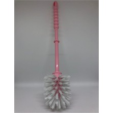 Özbience Lüks Pembe Plastik Tek Klozet Temizleme Fırçası, Hijyenik ve Şık Tasarım