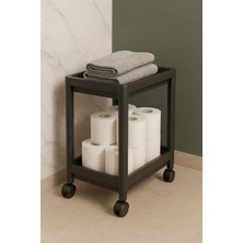 Özbience Çok Amaçlı 2 Katlı Evye Altı Düzenleyici ve Banyo Organizer Raf