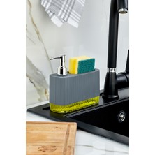 Özbience Şeffaf Renkli Modern Sıvı Sabunluk, Pratik Tasarım, 550 ml