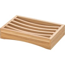 Özbience Bambu Sabunluk, 130X84 Mm, Açık Kahverengi, Şık ve Dayanıklı Tasarım