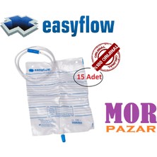 Easyflow Musluklu Steril İdrar Torbası 2000 ml 15'li Paket
