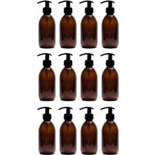 Özbience 250ML Kahverengi Cam Şişe Seti, Sıvı Sabun ve Kolonya Için Uygun