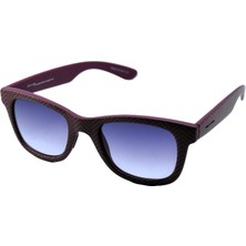 Italia Independent Italıa Independent 0090T 50 Spı 57 Bordo Wayfarer Unısex Mavı Güneş Gözlüğü