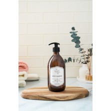 Özbience Bakır Renkli Çiçek Desenli Pompalı Cam Sıvı Sabunluk 500 ml