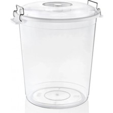 Marsilyan Bakliyat Kovası Şeffaf Kova 70LT Kulplu KAPAKLIASD174 (72)