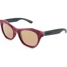 Italia Independent Italıa Independent 0923V 52 057 Cng Velvet Kırmızı Kadife Kelebek Kahverengi Kadın Güneş Gözlüğü