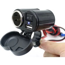 Autoline Motosiklet Çakmaklık/usb Şarj Soketi 12V