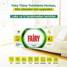 Fairy 100'LÜ Yüzey Temizlik Havlusu - Limon Yağı