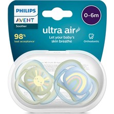 Philips Avent Ultra Air Emzik 0-6 Ay, 2'li Paket, Erkek (4 Adet)