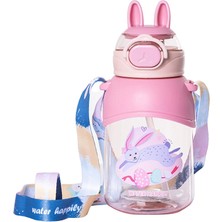 Vagonlife Pipetli Su Matarası 650 ml Pembe (5 Adet)