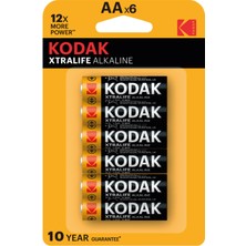 Kodak Xtralife Alkalin Kalem Pil Aa 4+2 2 Adet