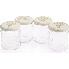 Sarkap 4'lü 210 cc Kapaklı Şeffaf Kavanoz (4 Adet)