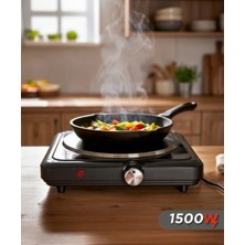 Başkenttekno Elektrikli Ocak Termostatlı Ayarlanabilir Tekli Ocak TEH01