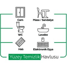 Sleepy 100 Yapraklı Yüzey Temizlik Havlusu 3 Adet Setli Beyaz Sabun Kokusuyla Pratik Temizlik