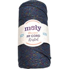 Angel Çanta Aksesuar Moly Yarn 200 gr Simli Polyester Makrome No:5