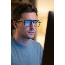 Mavi Işık Filtreli Unisex Siyah Renk Ekran Gözlüğü 2009 C0101 - Esnek ve Dayanıklı Çerçeve