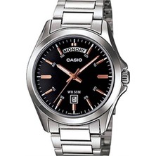 Casio MTP-1370D-1A2VDF Erkek Kol Saati Çelik Kordon ile 5 ATM Suya Dayanıklı Modern Tasarım