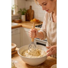 Pratikus Ahşap Saplı El Mikseri Ve Hamur Karıştırıcı