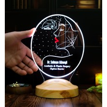 Tıp Bayramı Hediyesi Estetik Cerrahına Hediye – Kişiye Özel Plastik Cerrahi Doktoru LED Lamba