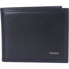 Grande Hakiki Deri Erkek Cüzdan Siyah 1711