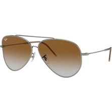 Ray-Ban RB 0101S 004 CB 59 Unisex Güneş Gözlüğü Gümüş Çerçeve Metal Hafif Tasarım