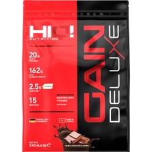Hiq Nutrition Gain Deluxe 3 kg Çikolata Aromalı Whey Protein Kreatin ve Multivitamin Takviyeli Sporcu Gıdası